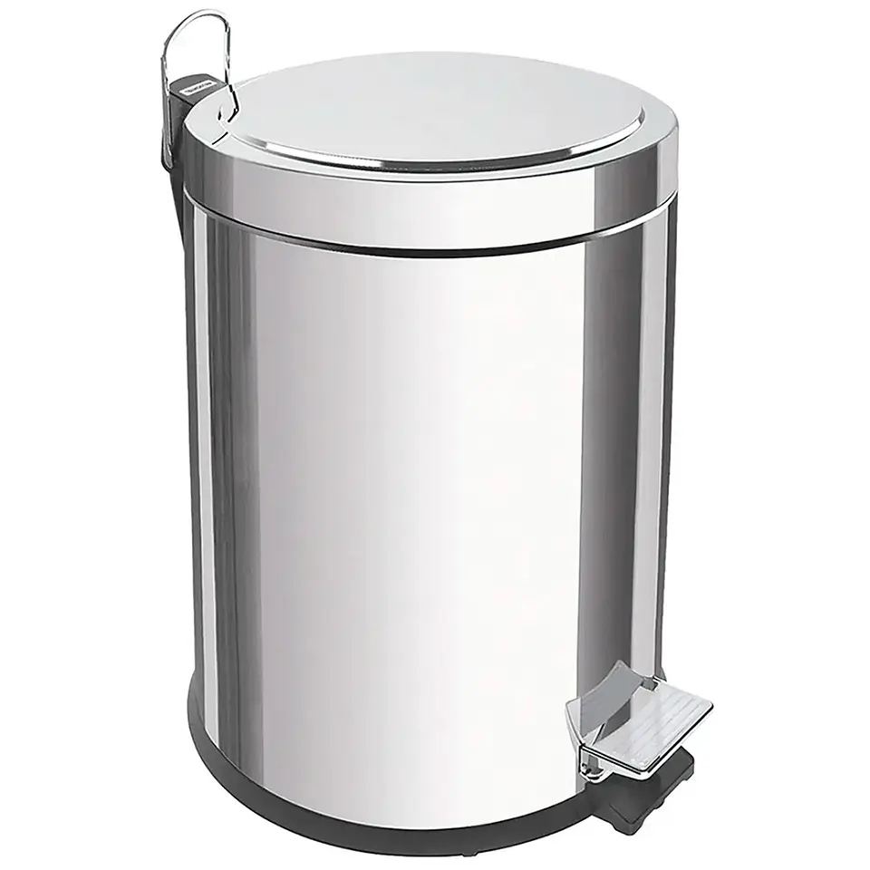 Basurero Pedal 5l Acero Inox Tramontina 1