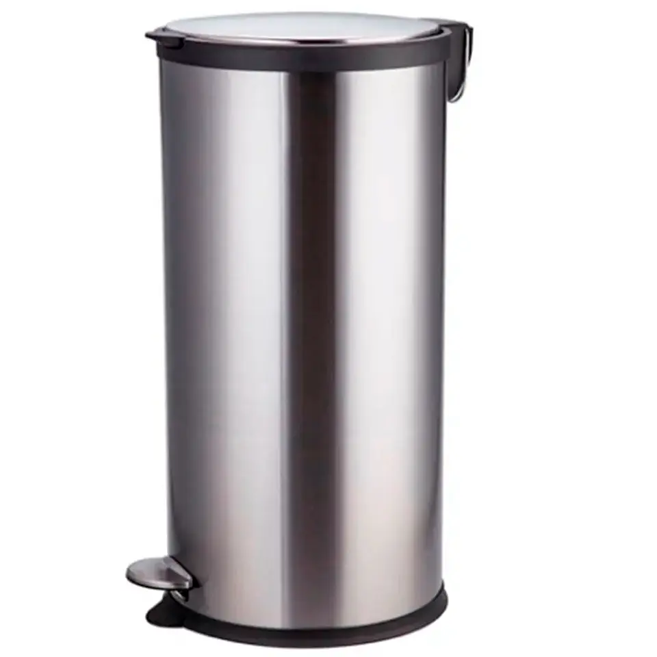 Basurero Acero Inox Cierre Suave 30l 1