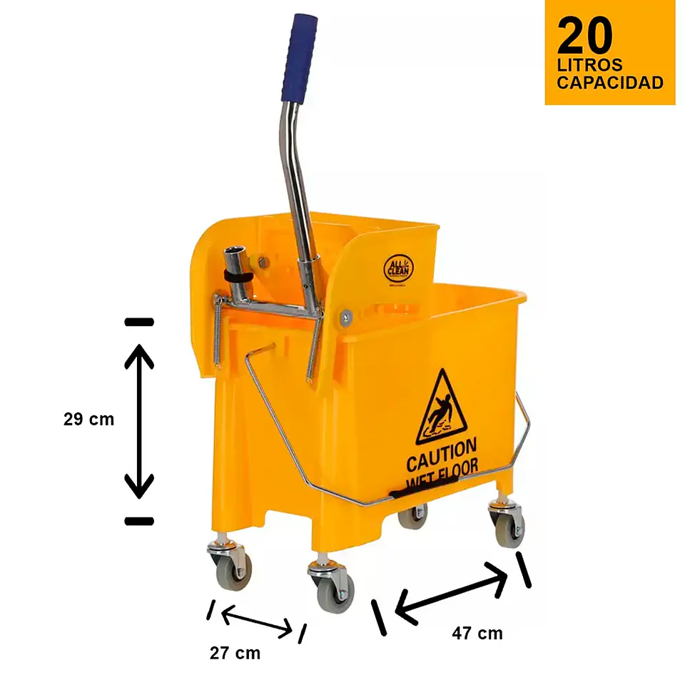Carro Estrujador Amarillo 20l Luster 2