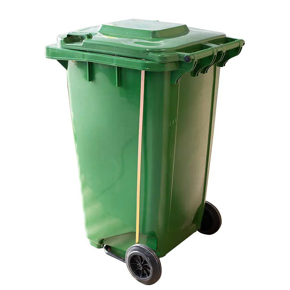 Basurero C/tapa,rueda Y Pedal 240l 3