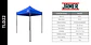 Toldo Plegable Azul 2x2 - Miniatura 6