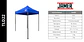 Toldo Plegable Azul 2x2 - Miniatura 6