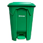 Basurero Plastico 80l Verde - Miniatura 1
