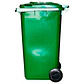 Contenedor De Basura 240l Verde - Miniatura 3