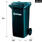 Contenedor De Basura 120l Gris - Miniatura 2
