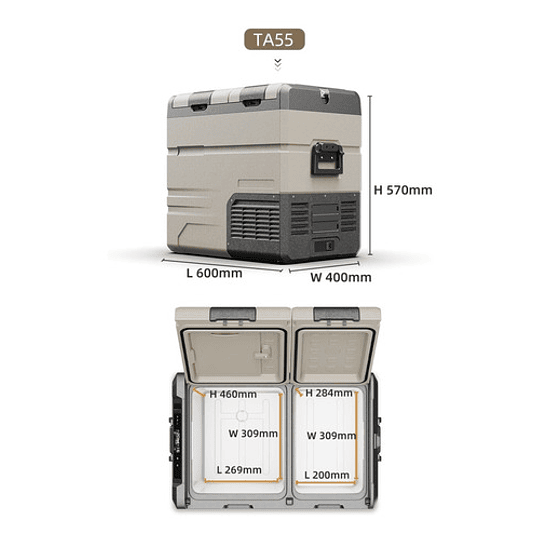 Cooler Refrigerador Alpicool Ta55 con bateria