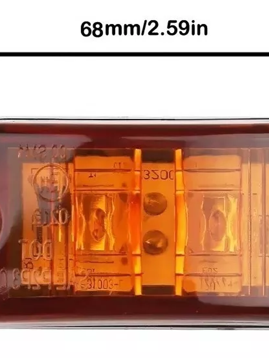 Foco trocha lateral color ámbar 1