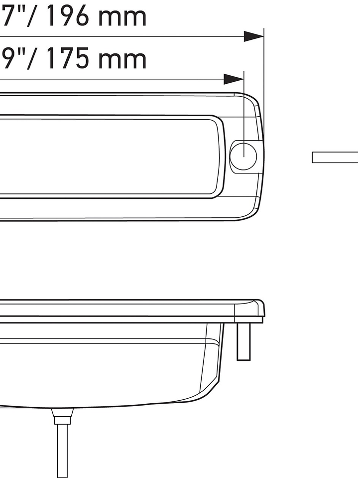 Hella BLACK MAGIC 6LED Mini Barra - Flood Beam Embutido 2