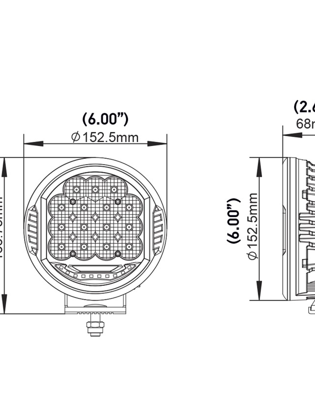 Kit Hella Value Fit® Faro 500 LED (par) 3