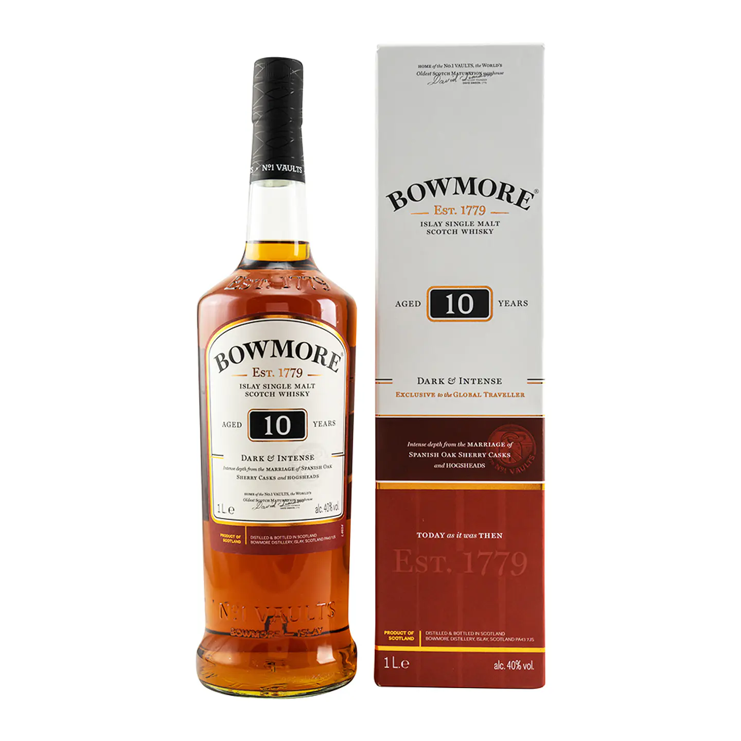 Bowmore 10 - Dark & Intense (40%vol. 1000ml) 1