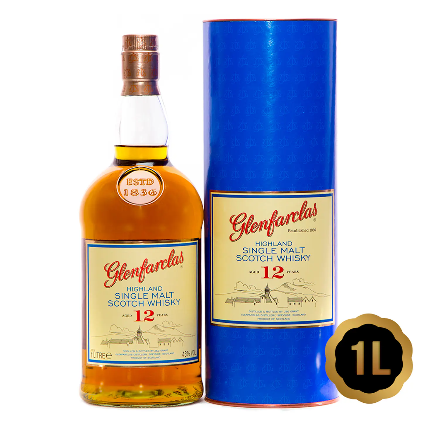 Glenfarclas 12 (43%vol. 1L) 1