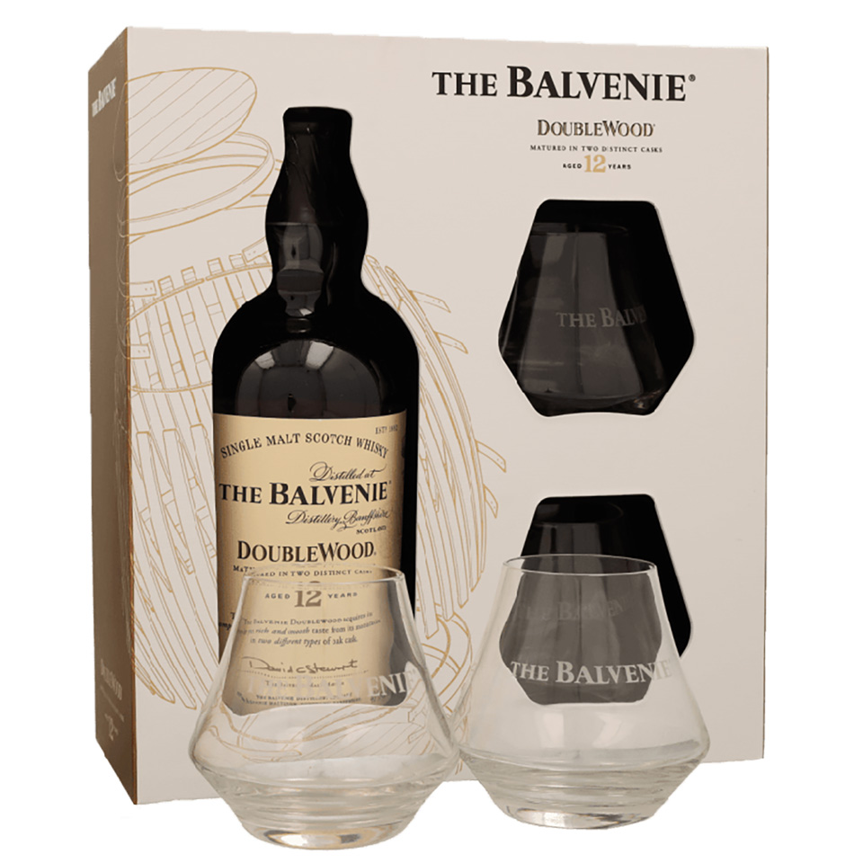 Balvenie 12 DoubleWood con 2 copas (40%vol. 700ml)