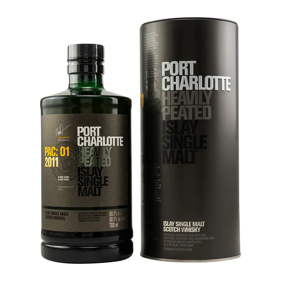Bruichladdich Port Charlotte PAC:01 2011 Heavily Peated (56.1% vol. 700ml) 1