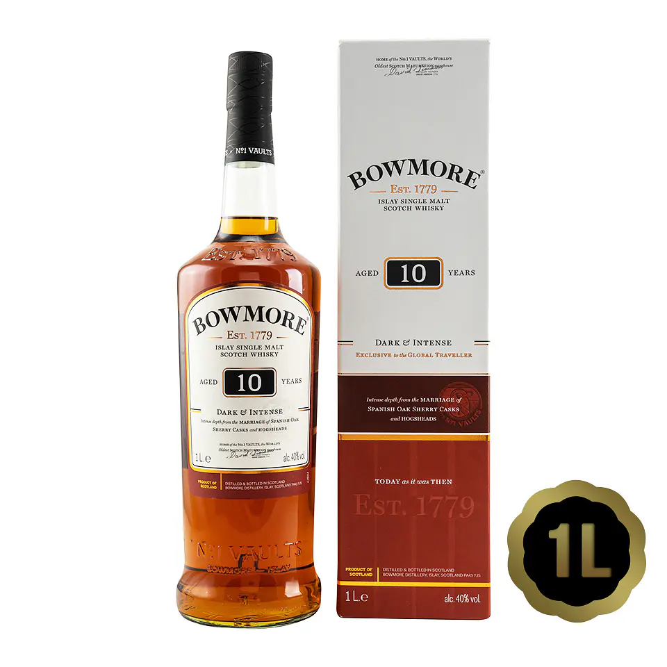 Bowmore 10 - Dark & Intense (40%vol. 1000ml) 1
