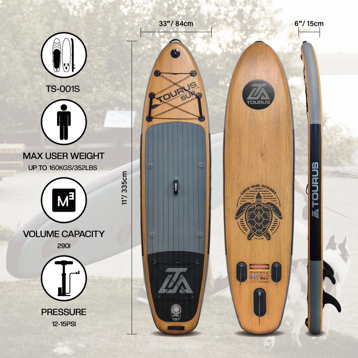 STAND UP PADDLE SUP 11' TOURUS MODELO TS001 3