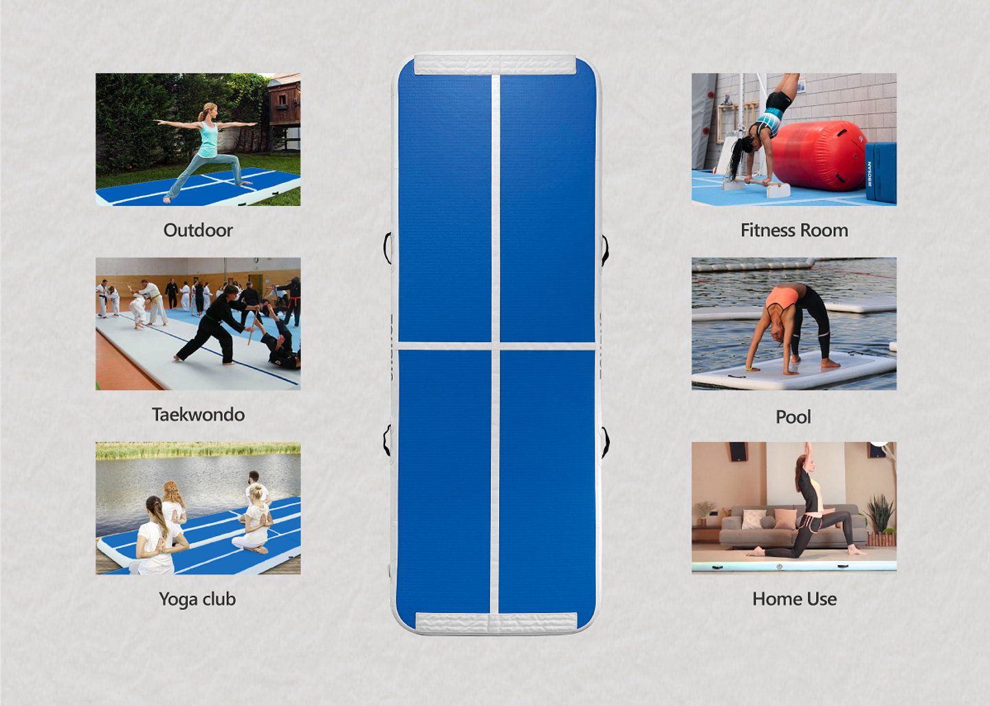 AIR TRACK COLCHONETA INFLABLE TOURUS 300X100X20CM 4