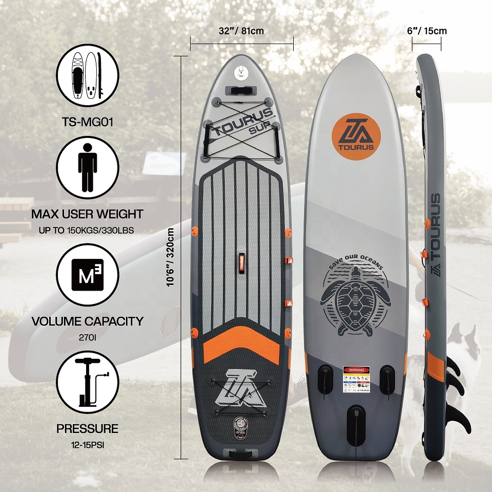 STAND UP PADDLE SUP 10'6 TOURUS MODELO TSMG01 3