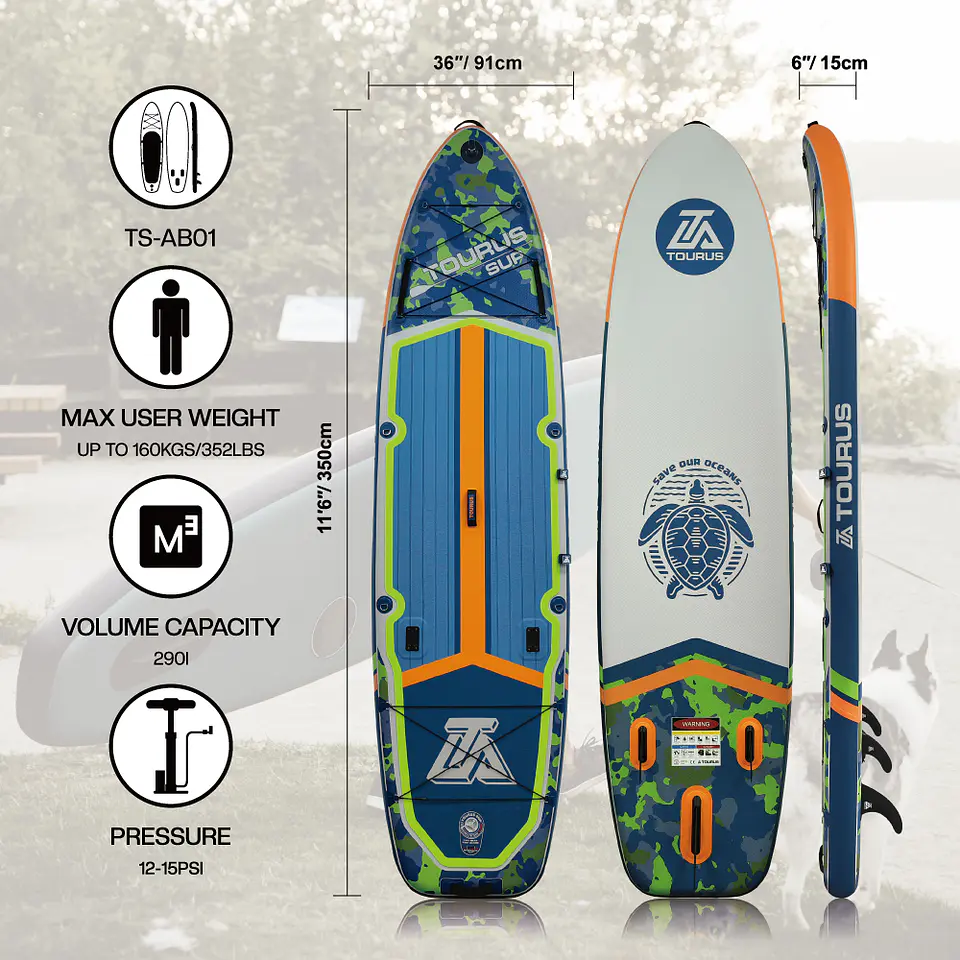STAND UP PADDLE SUP 11'6 TOURUS MODELO TSAB01 6