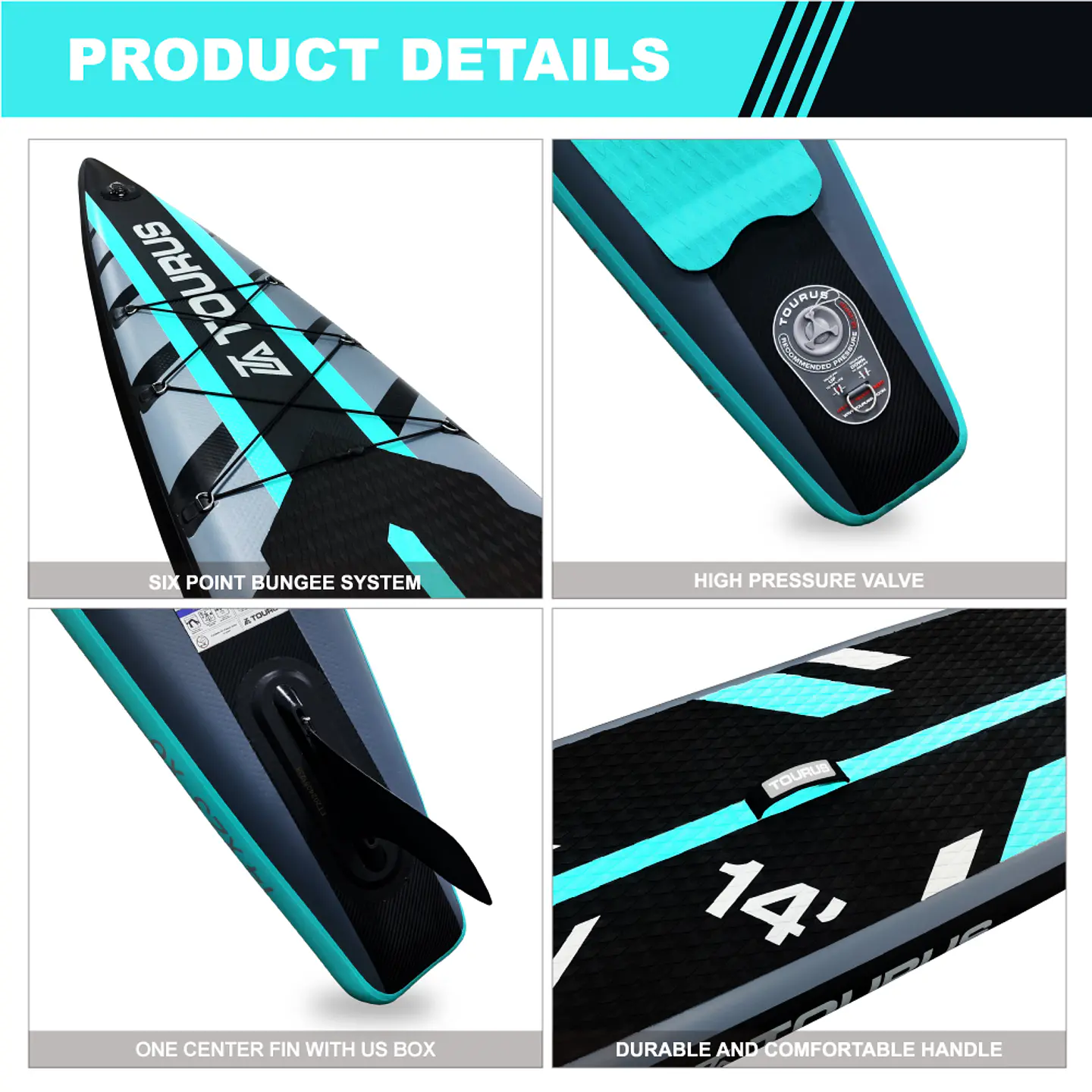 STAND UP PADDLE RACING SUP 14' TOURUS MODELO TSFR02 4