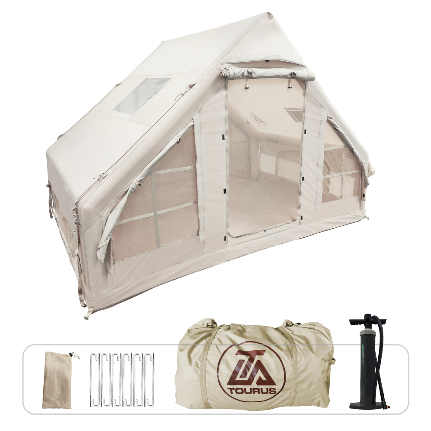 CARPA INFLABLE TOURUS 3 A 4 PERSONAS. MODELO TSIT03 2