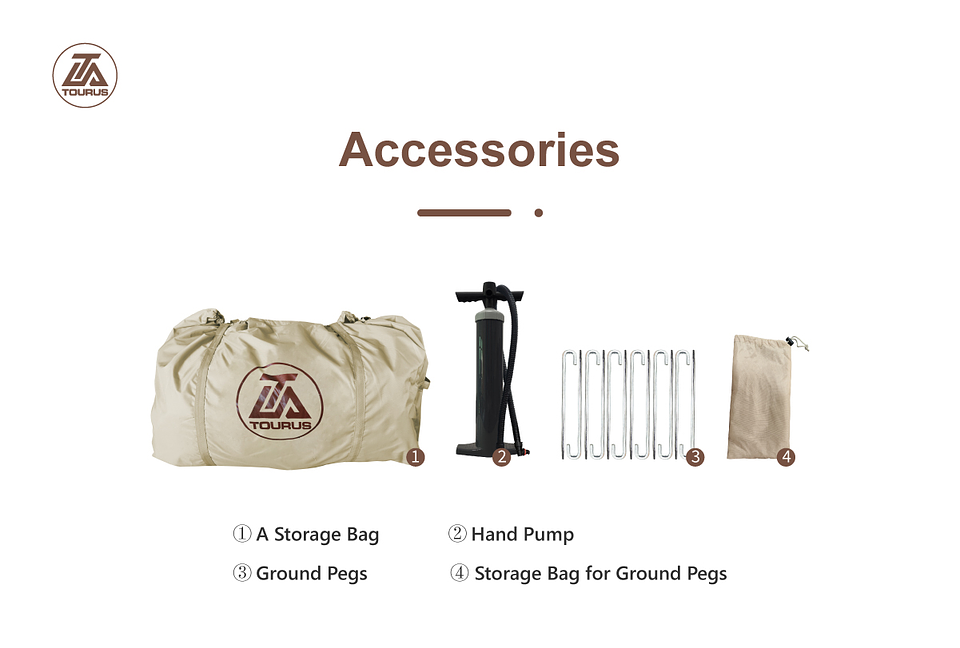 CARPA INFLABLE TOURUS 3 A 4 PERSONAS. MODELO TSIT03 4