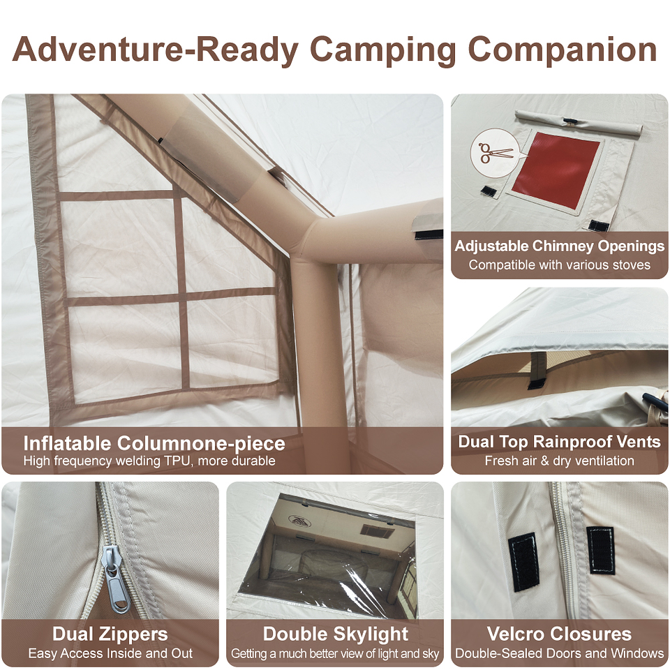 CARPA INFLABLE TOURUS 3 A 4 PERSONAS. MODELO TSIT03 5