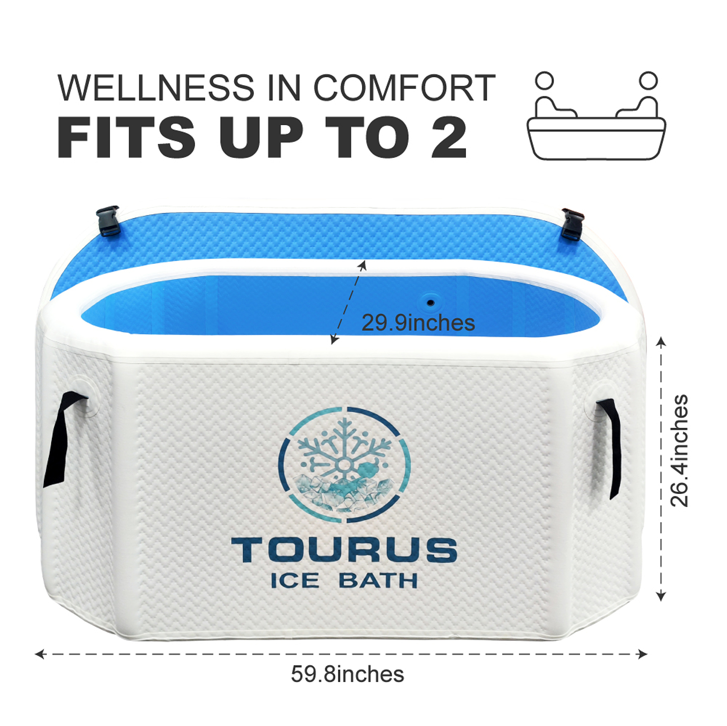 TINA DE HIELO ICE BATH TOURUS 1 O 2 PERSONAS. MODELO TSCP04 3