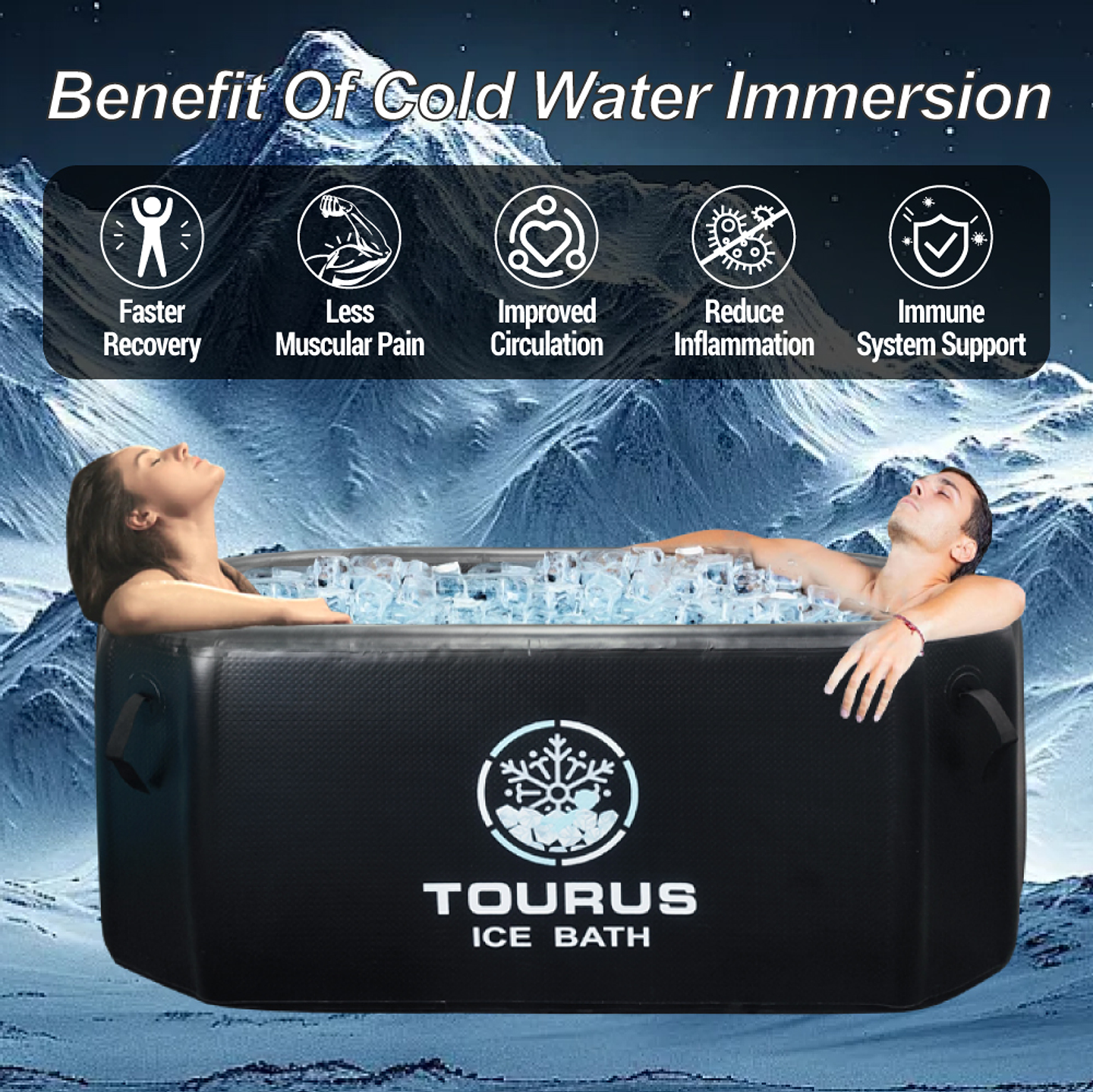 TINA DE HIELO ICE BATH TOURUS 2 PERSONAS. MODELO TSCP07 2