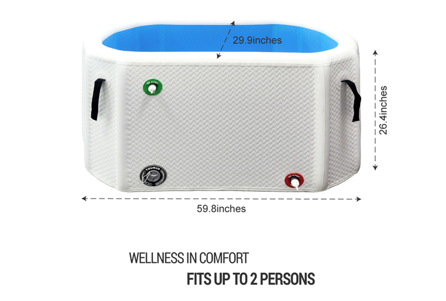 TINA DE HIELO ICE BATH TOURUS 1 O 2 PERSONAS. MODELO TSCP04 5