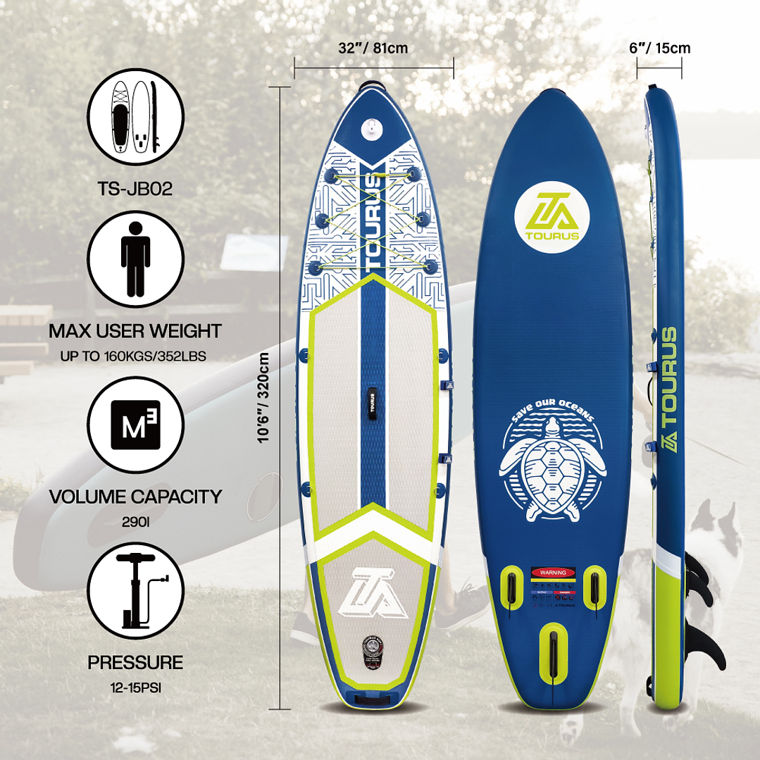 STAND UP PADDLE SUP 10'6 TOURUS MODELO TSJB02 3