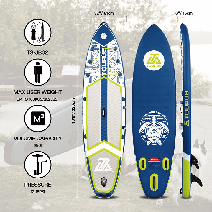 STAND UP PADDLE SUP 10'6 TOURUS MODELO TSJB02 3