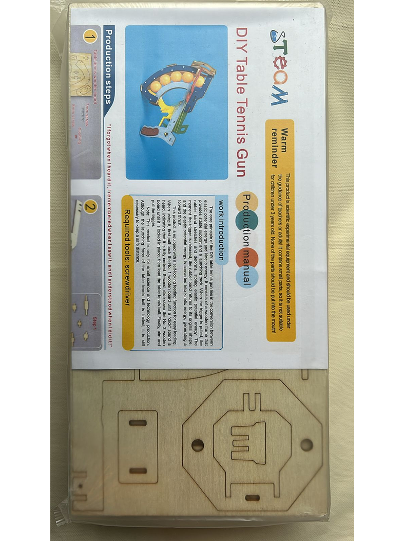 Lanza pelotas de pingpong armable.  3