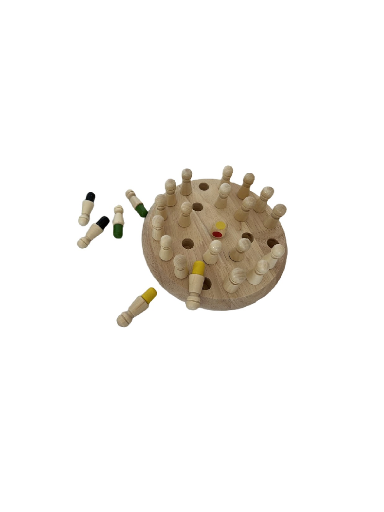 Memory chess - Memorice colores madera  3