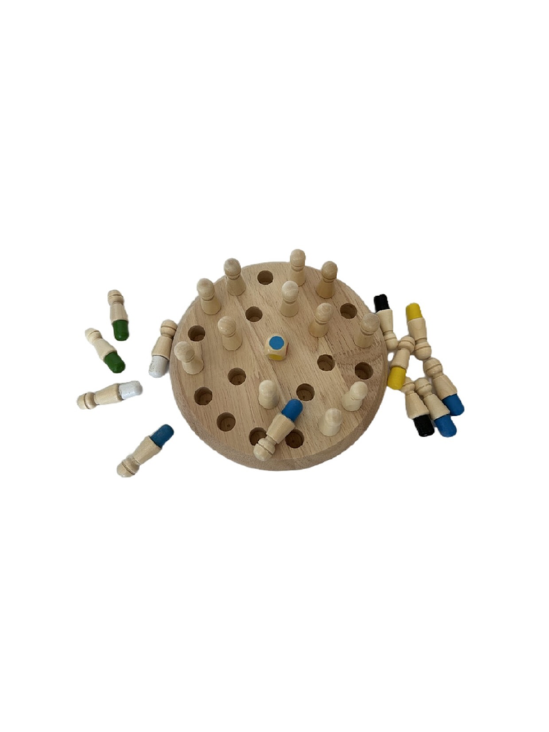 Memory chess - Memorice colores madera  4