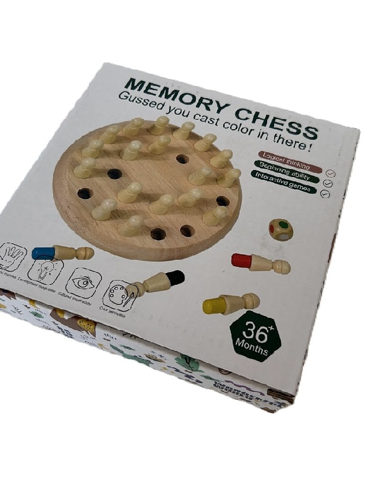 Memory chess - Memorice colores madera  5
