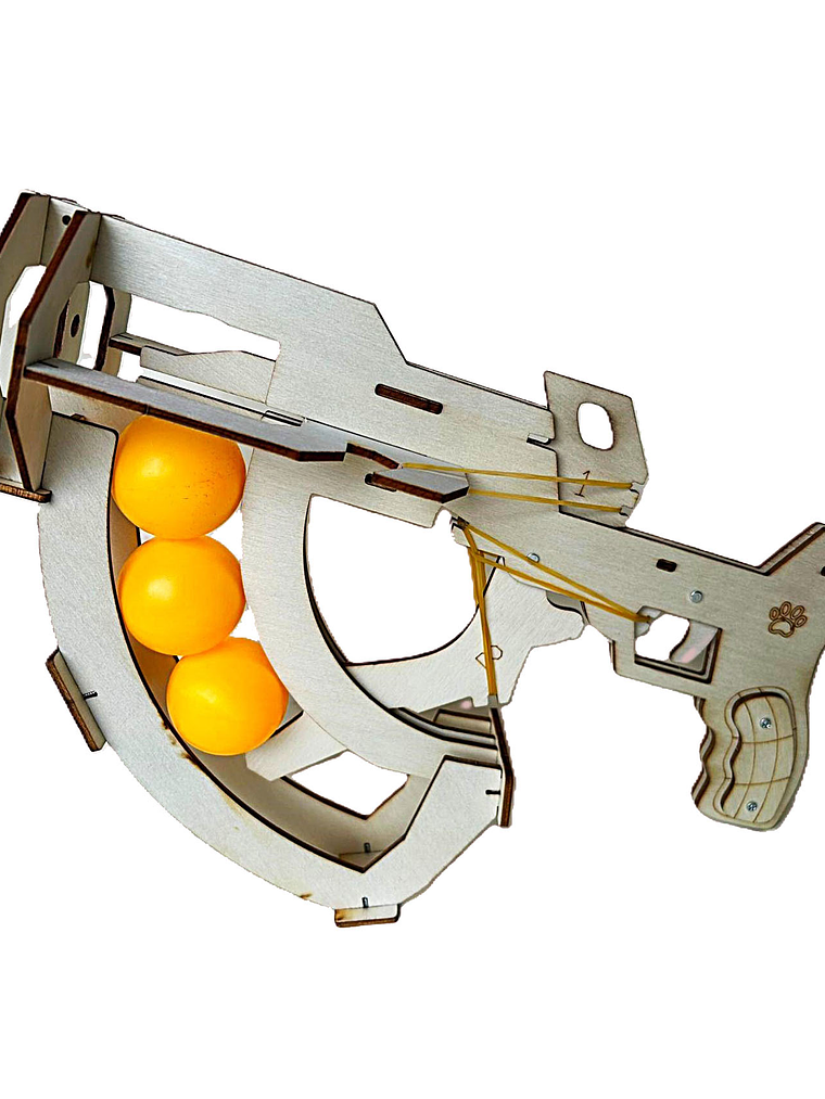 Lanza pelotas de pingpong armable.  1