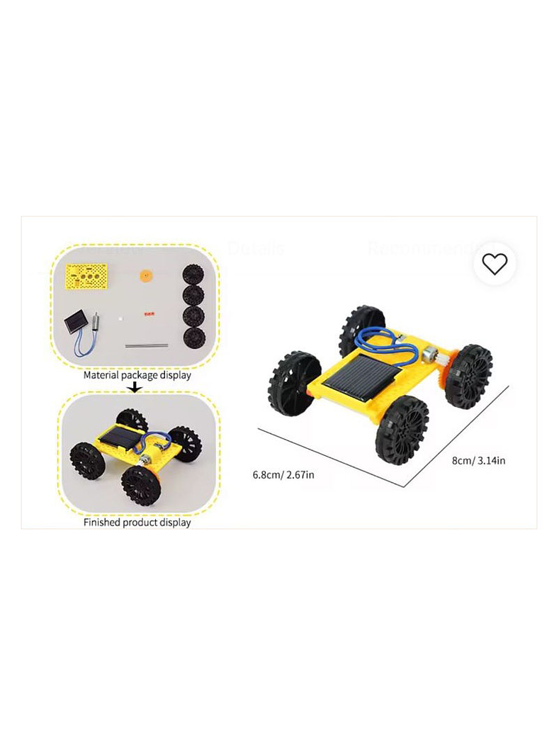 Carrito de energía solar armable 3