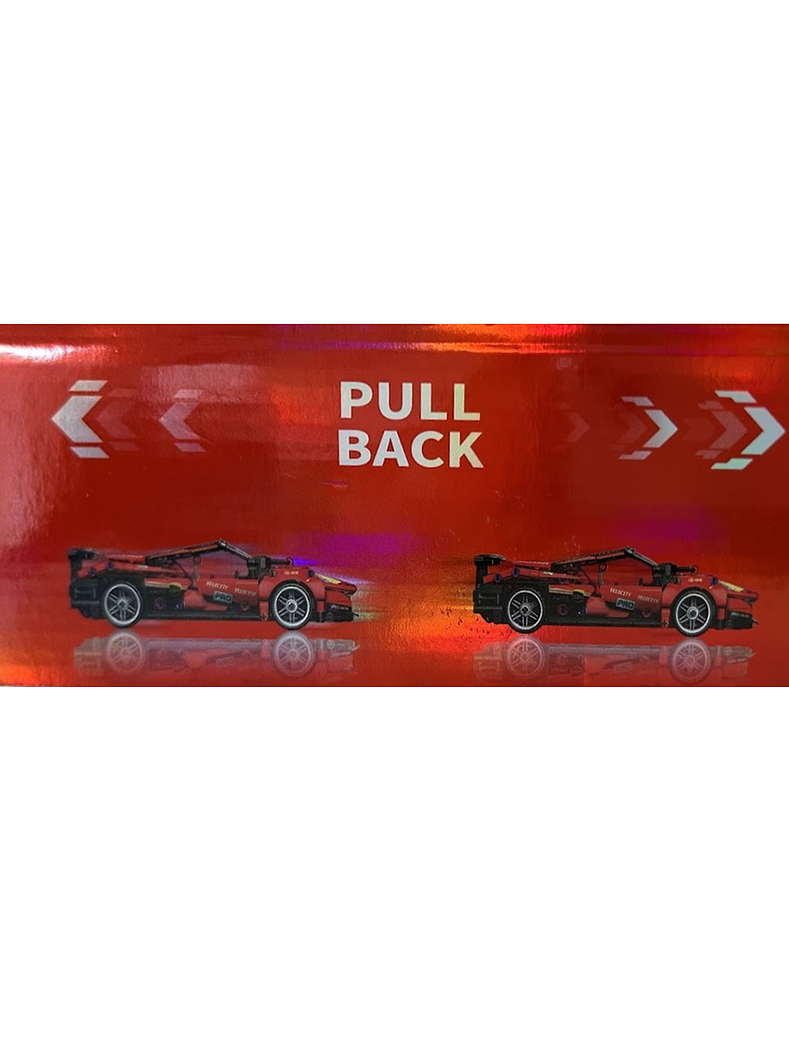 Auto de carreras. Bloques armables rojo 426 piezas. 2