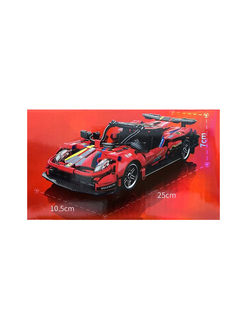 Auto de carreras. Bloques armables rojo 426 piezas. 4