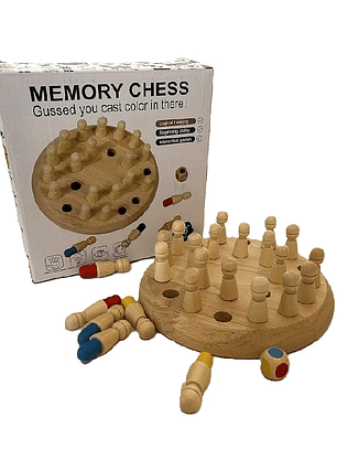 Memory chess - Memorice colores madera 