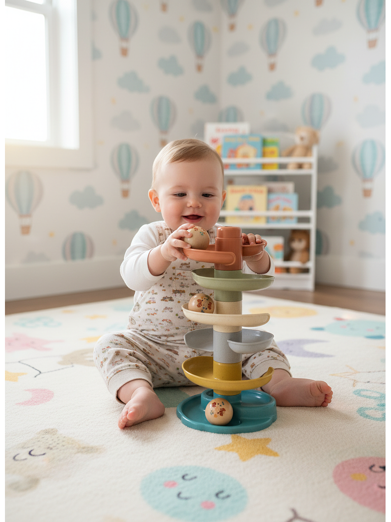 Torre de cascada para pelotas 2