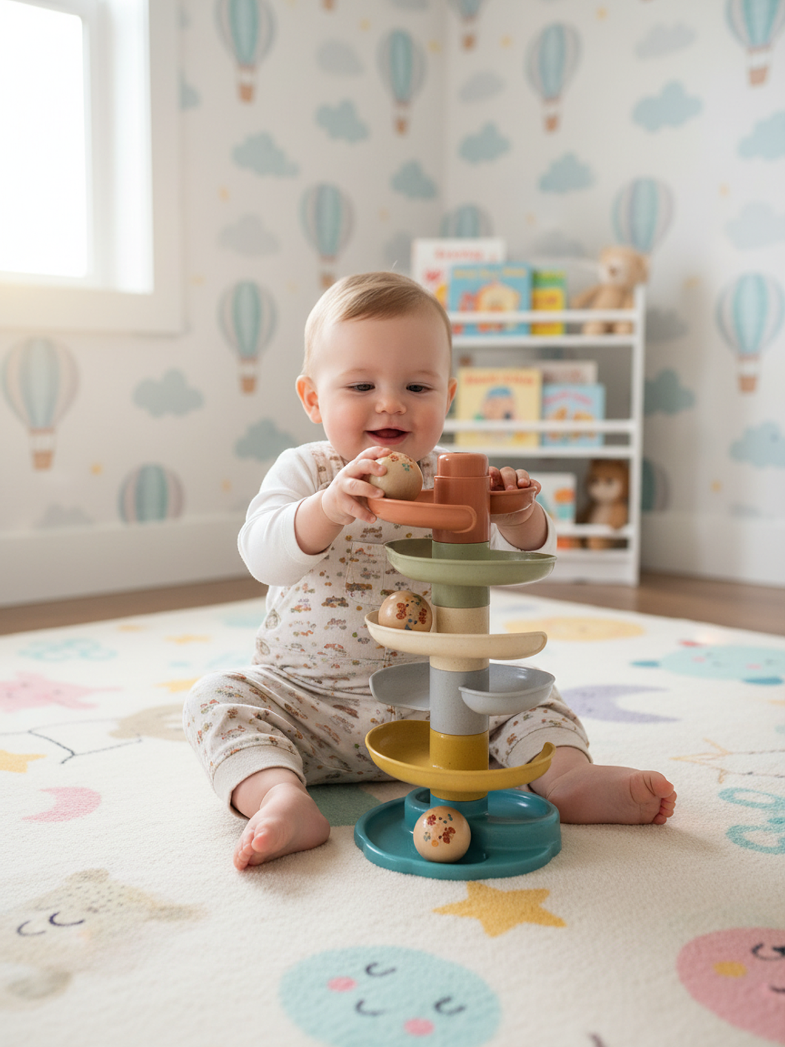 Torre de cascada para pelotas 2