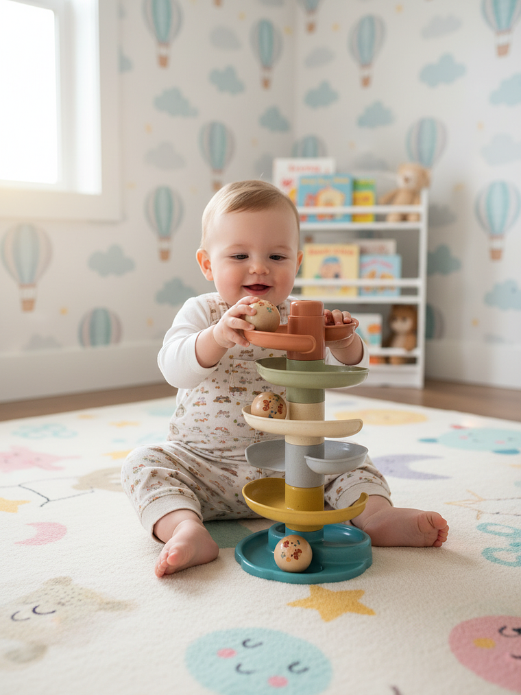 Torre de cascada para pelotas 2
