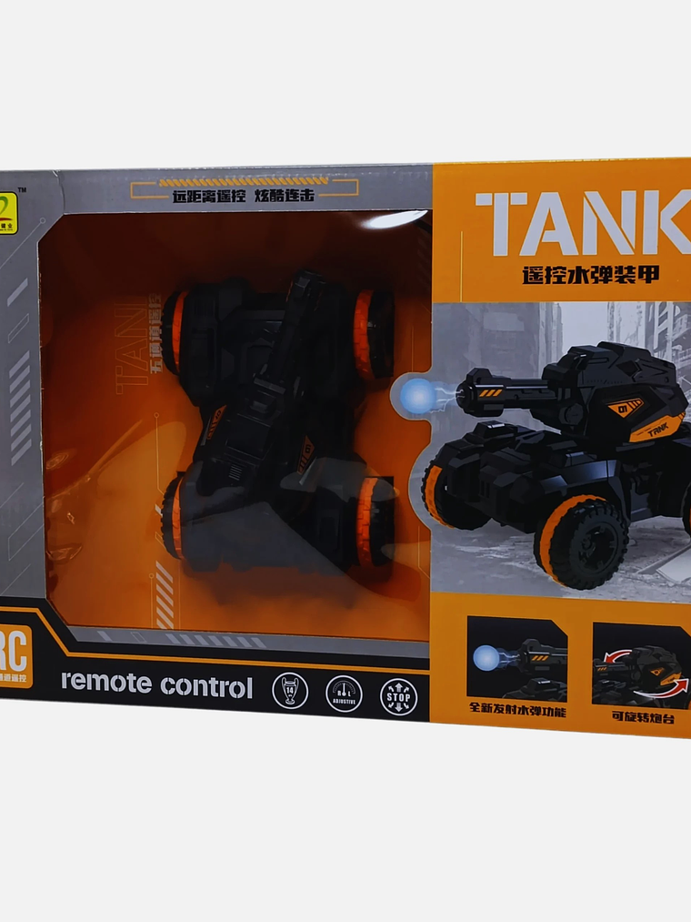 Tanque control remoto lanza gel 2