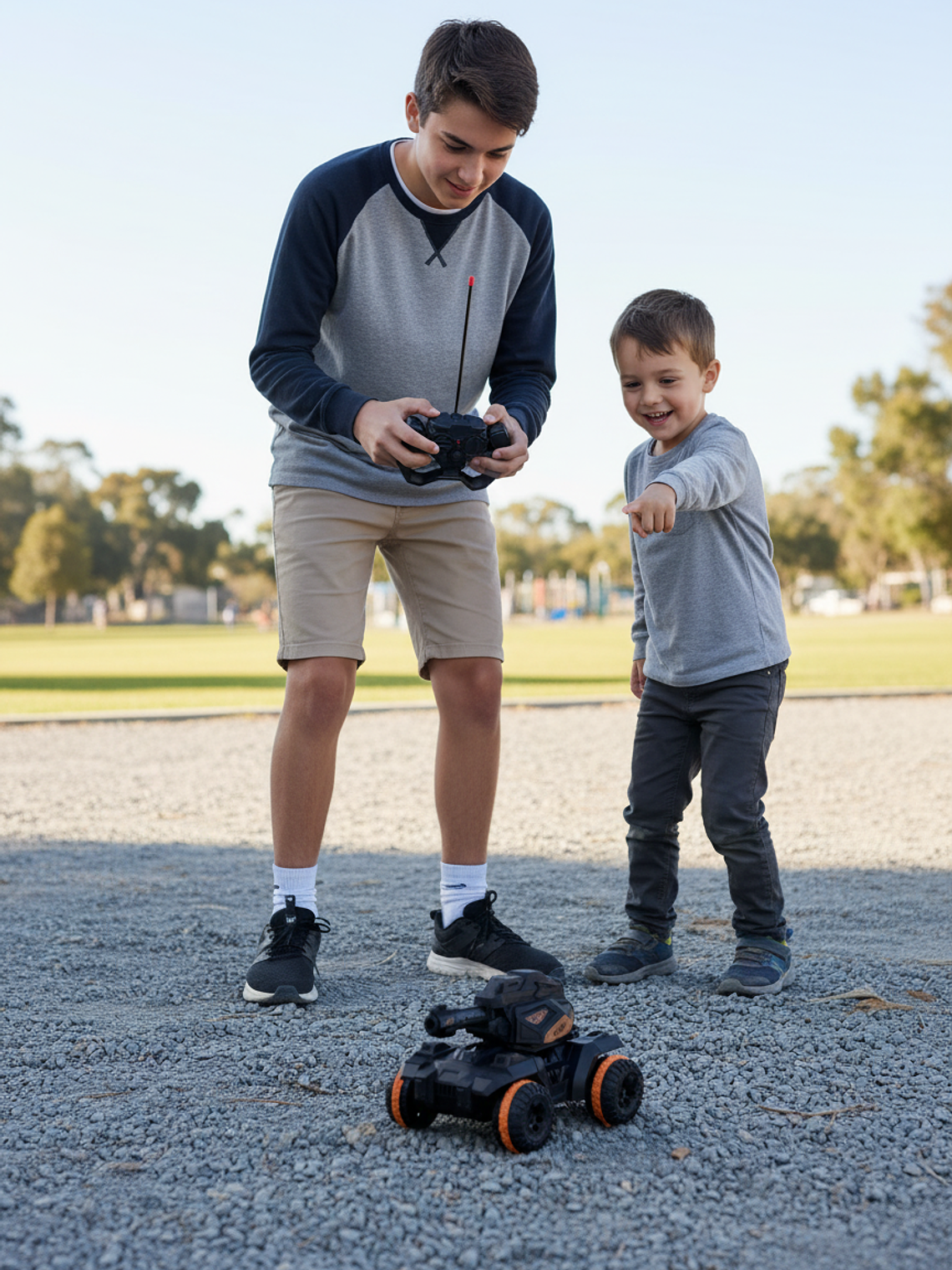 Tanque control remoto lanza gel 7