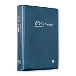 BÍBLIA DN52C – AZUL METALIZADO | CAPA VINIL | CONCORDÂNCIA