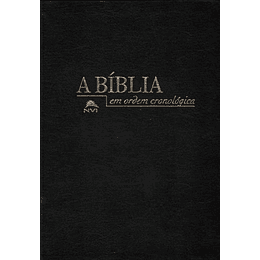 Bíblia NVI em Ordem Cronológica – capa luxo preta