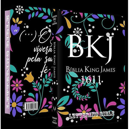 Bíblia King James 1611 Ultra Fina Lettering Bible Capa flexível