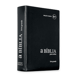 Bíblia para Todos com letra grande Capa em vinil e beiras brancas