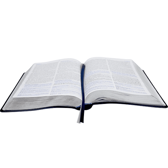  Bíblia de estudo NTLH Capa flexível na cor azul e beiras prateadas